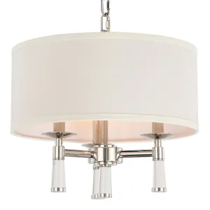 3 Light Polished Nickel Transitional Mini Chandelier - C193-8863-PN