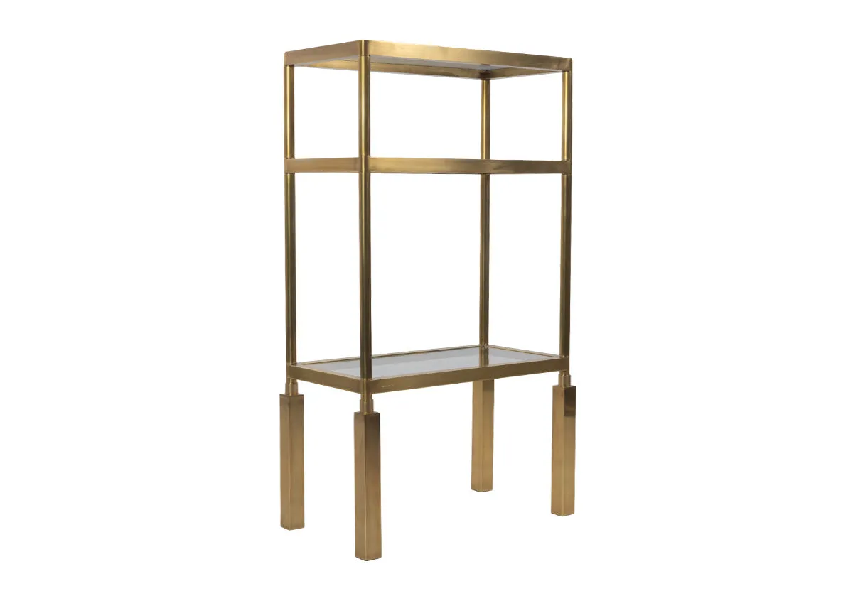 BEATRICE BRASS ETAGERE