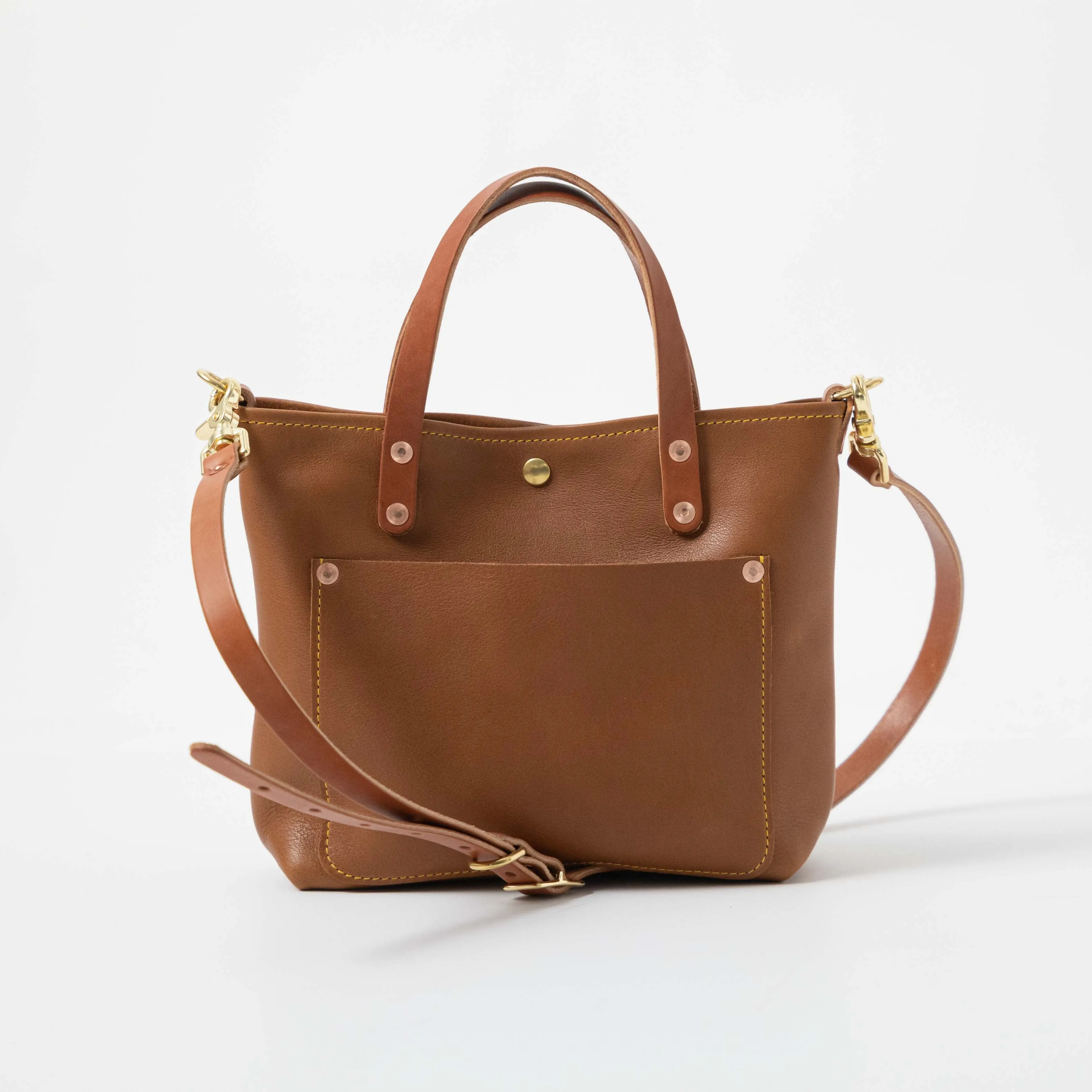 Cognac Cypress Mini Travel Tote