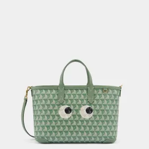 I Am A Plastic Bag XS Eyes Zipped Cross-body Tote