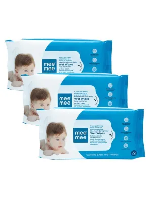 Mee Mee Baby Gentle Aloe Vera Wet Wipes (Pack of 3)