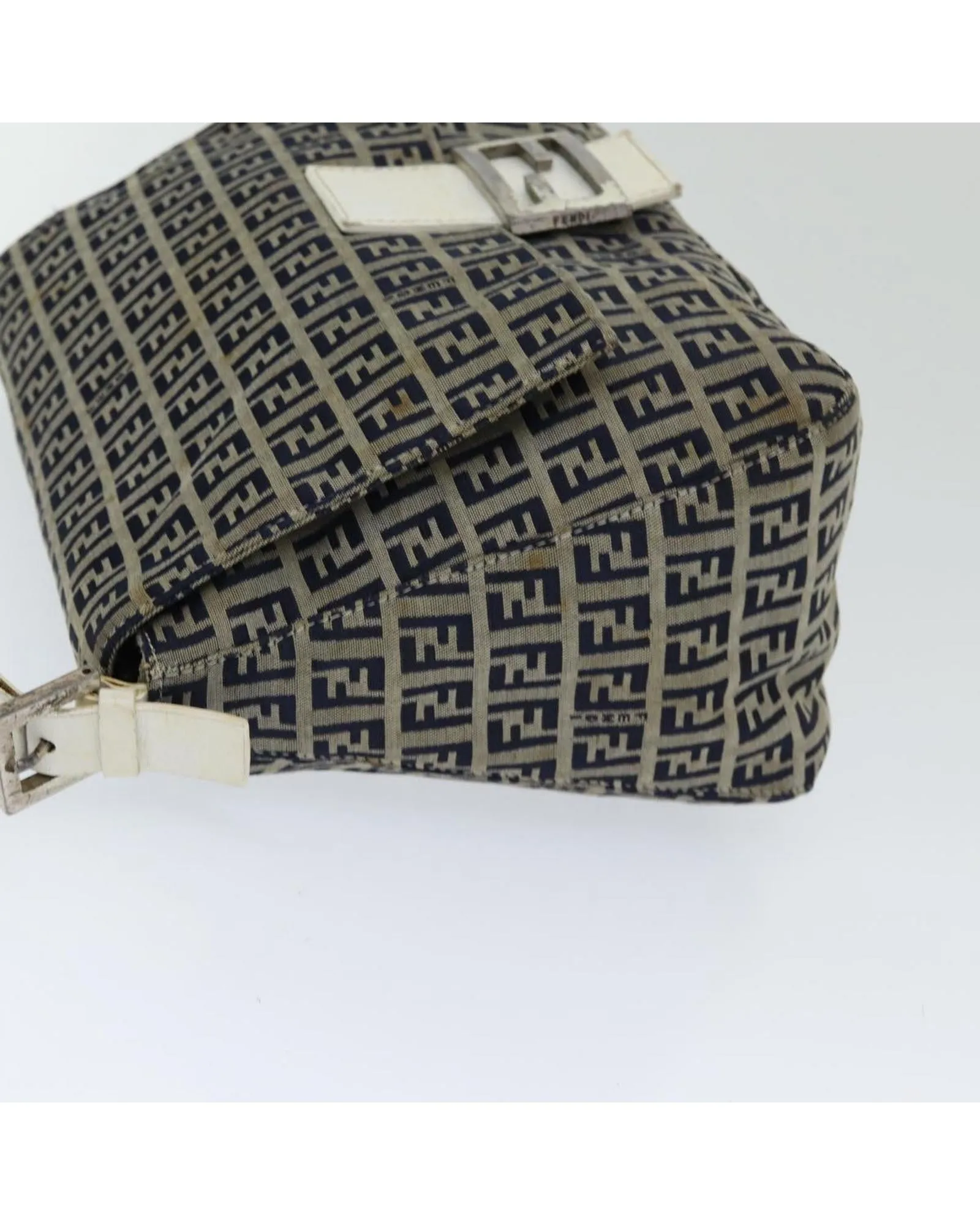 Navy Zucchino Canvas Shoulder Bag with Flawless Style