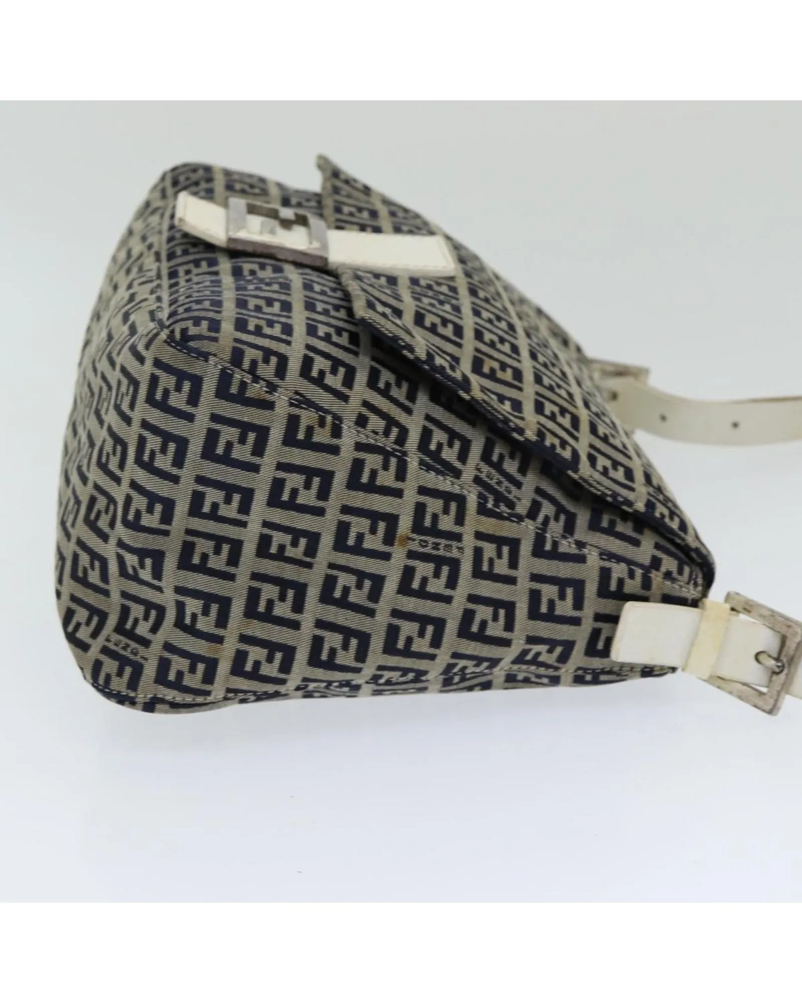 Navy Zucchino Canvas Shoulder Bag with Flawless Style