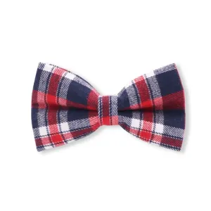 Red Plaid Bow Tie