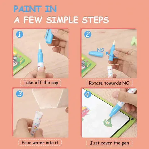 REUSABLE MAGIC WATER PAINTING BOOK 😳😳