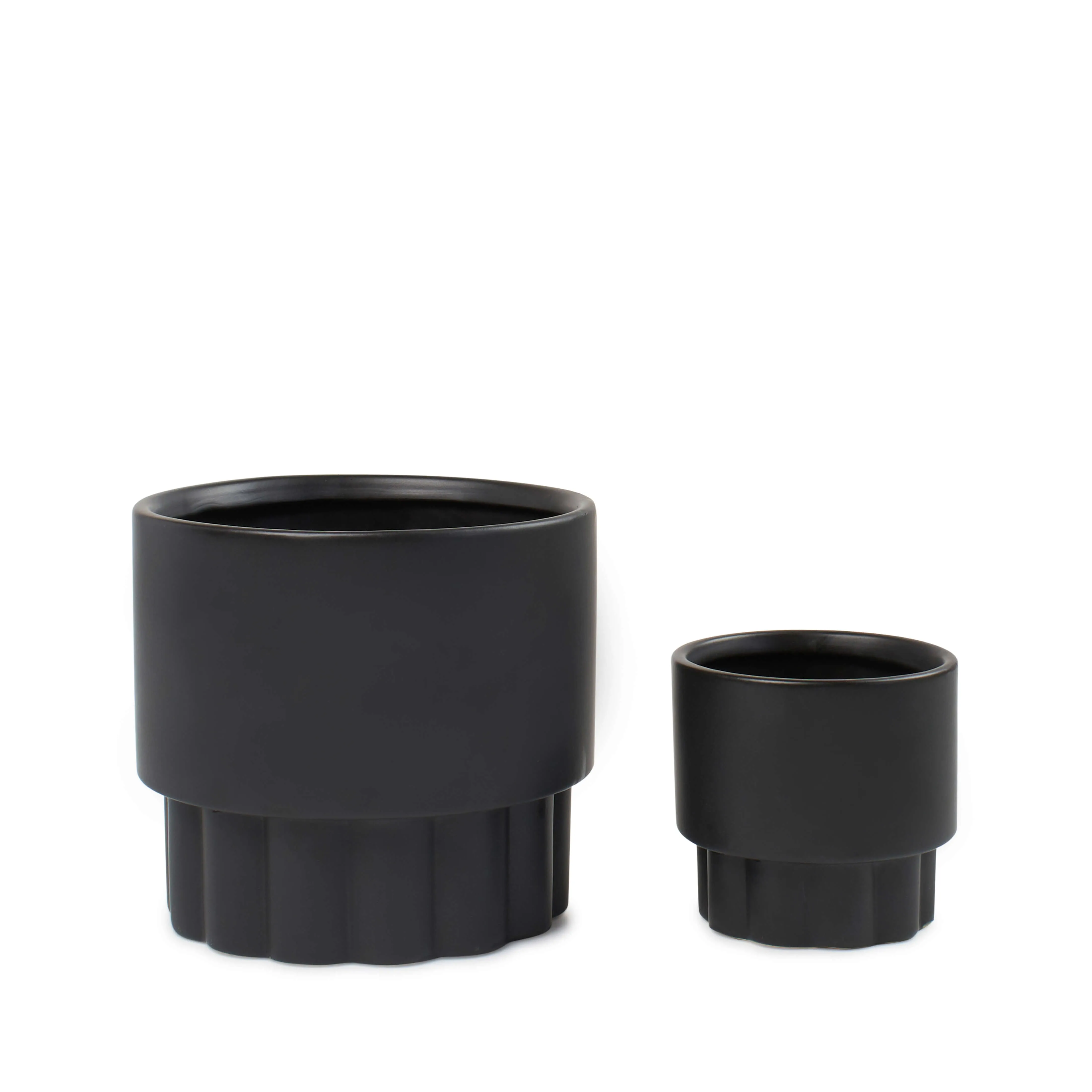 Ryan Planter - 2 Piece - Black