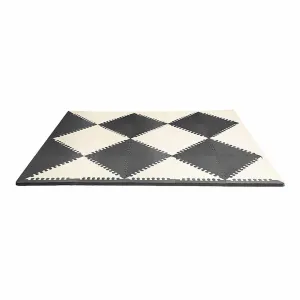 Skip Hop Black & Cream Color Playspot Geo Foam Tiles Birth  To 24Months - Distress Box