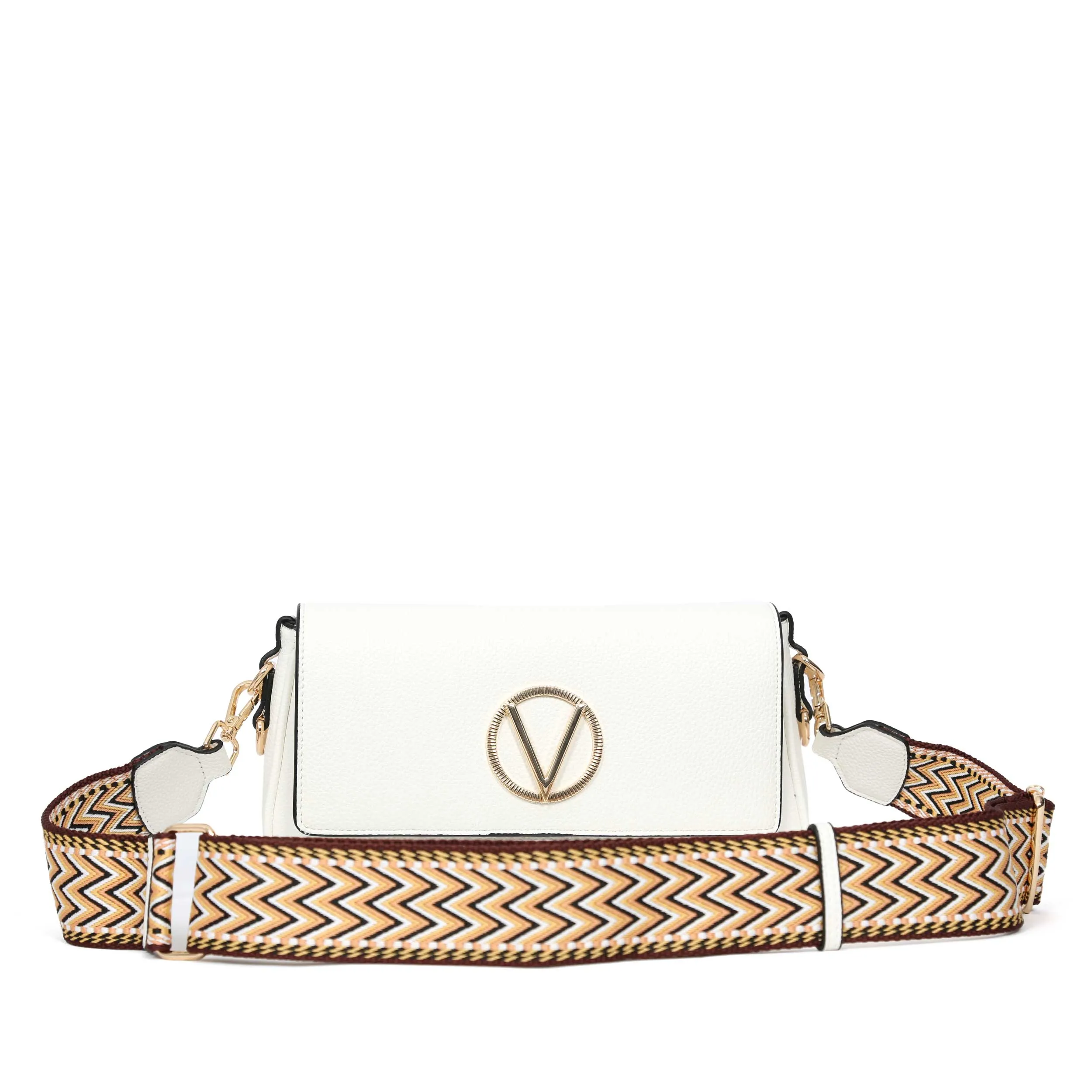 Valentino Bags Katong Ladies Shoulder Bag in White