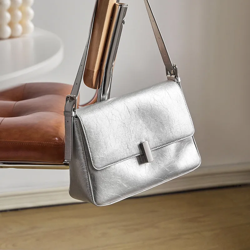 Versatile and Stylish Calf Leather Crossbody Bag